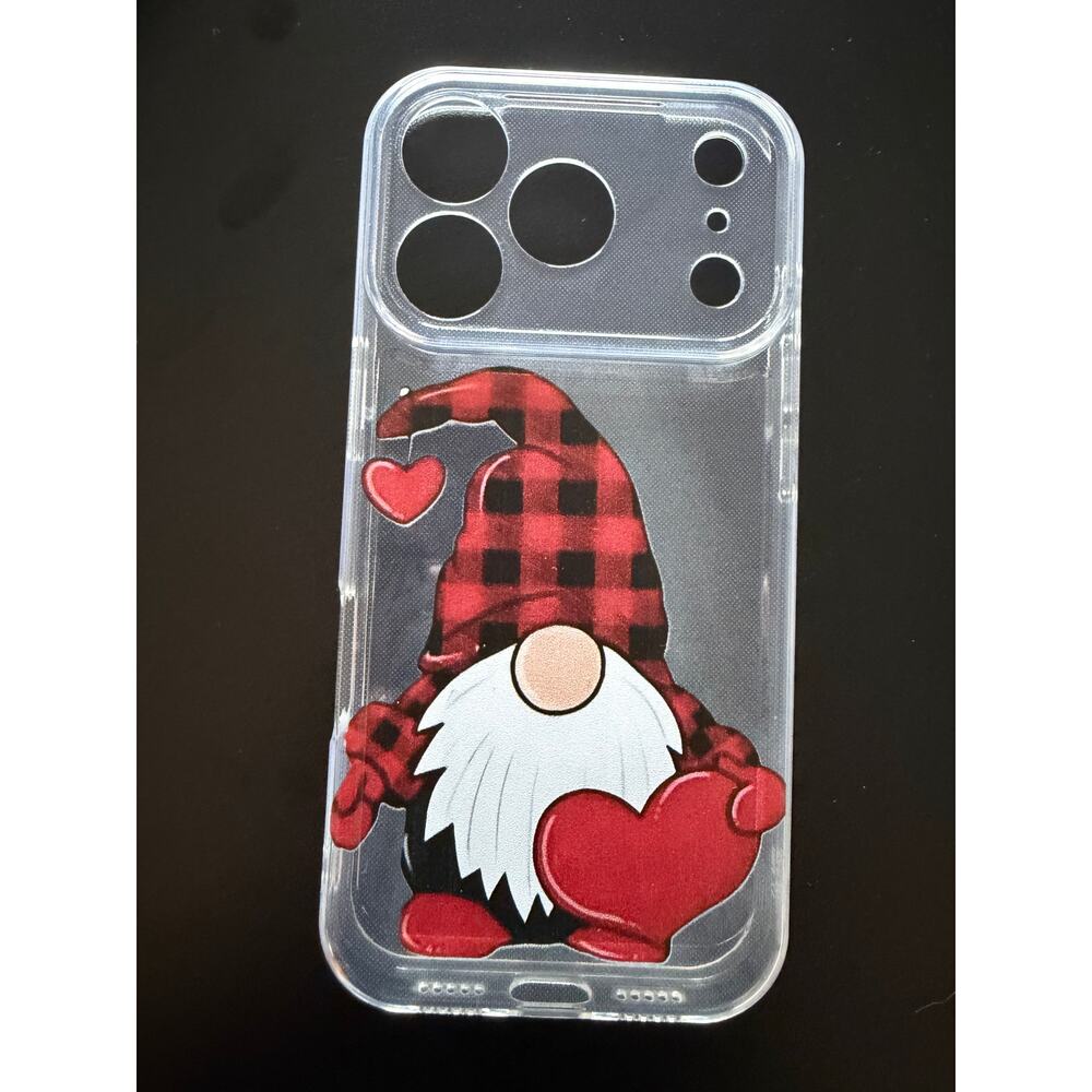 New iPhone 17 pro case - valentine's gnome heart